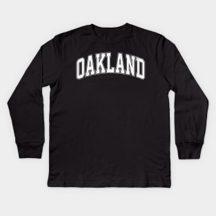 oakland football Kids Long Sleeve T-Shirt